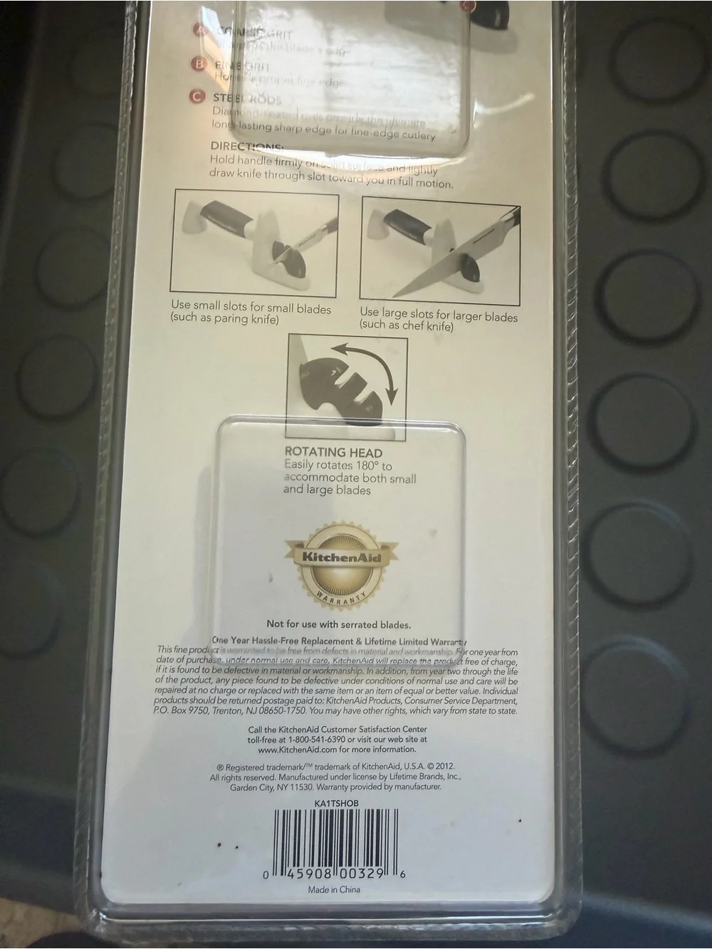 KitchenAid Two-Stage Knife Sharpener in White and Black